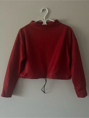 Vintage Zuiki Red Designer Mock Neck Sweater Made In Italy